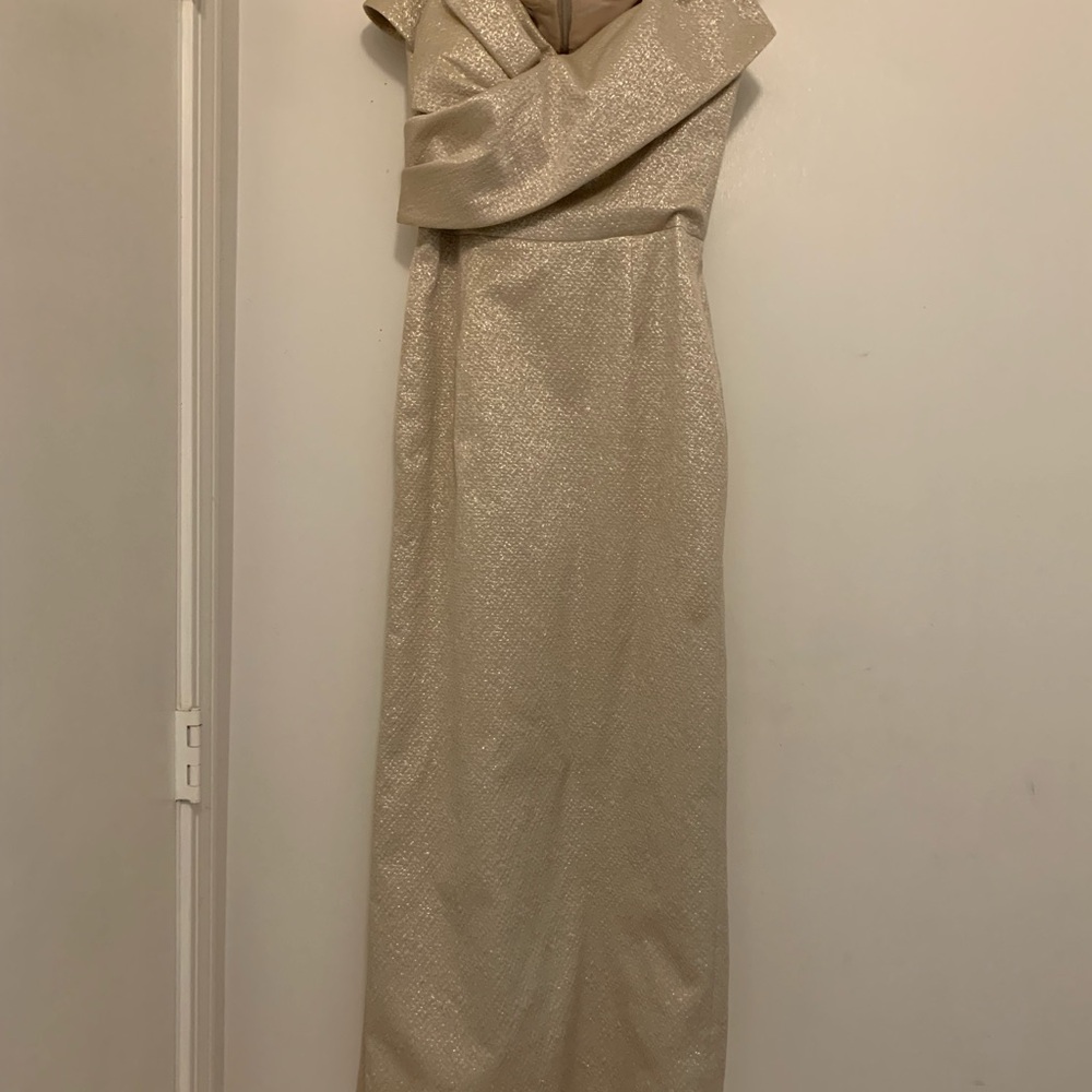 Ricki Freeman Teri Jon Champagne Dress